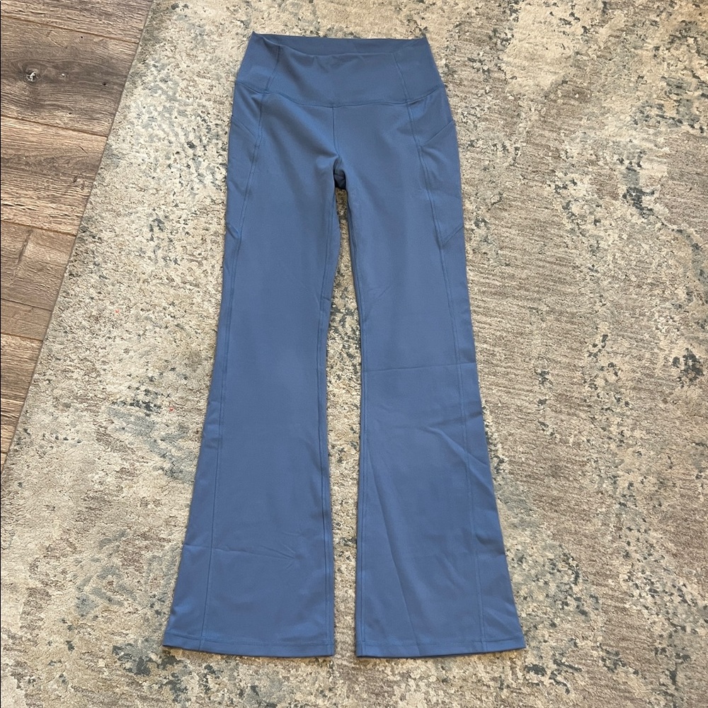 Fabletics PureLuxe Soft Blue Flare Leggings